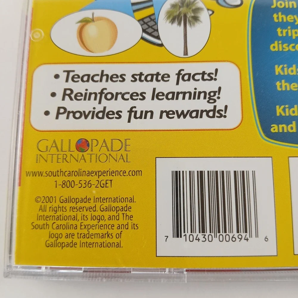 Let's Discover South Carolina Interactive Cd-rom Ages 7-14 Homeschool Elementary